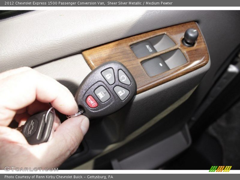 Sheer Silver Metallic / Medium Pewter 2012 Chevrolet Express 1500 Passenger Conversion Van