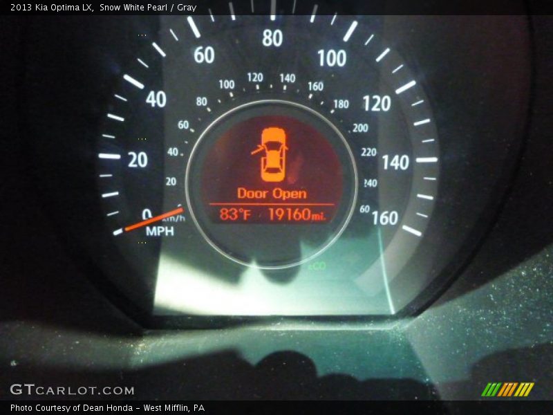 Snow White Pearl / Gray 2013 Kia Optima LX