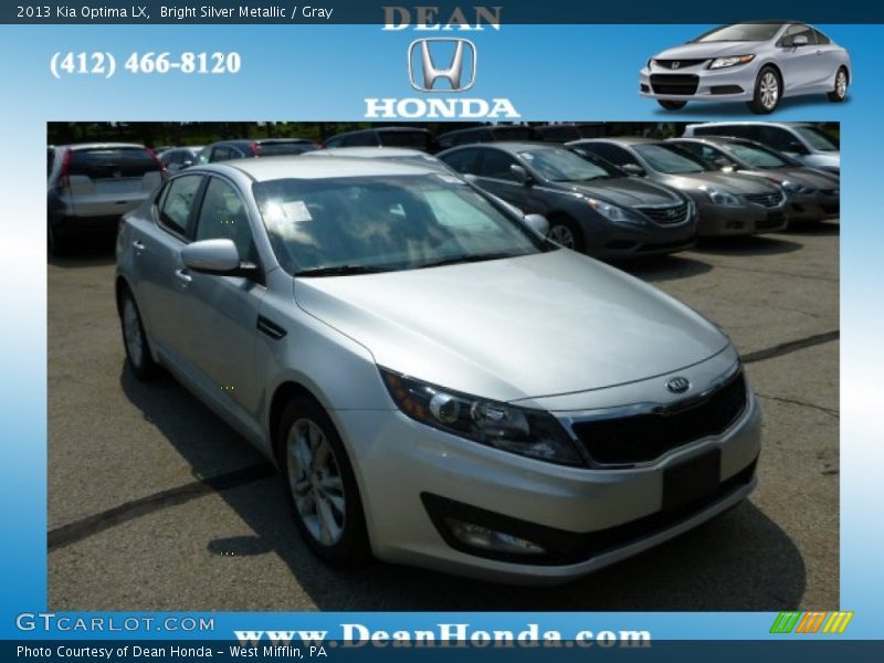 Bright Silver Metallic / Gray 2013 Kia Optima LX