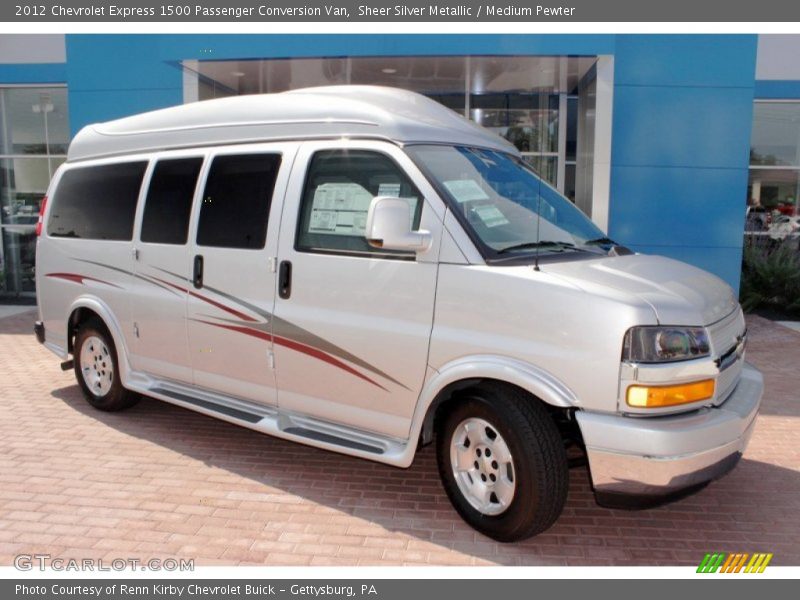 Sheer Silver Metallic / Medium Pewter 2012 Chevrolet Express 1500 Passenger Conversion Van
