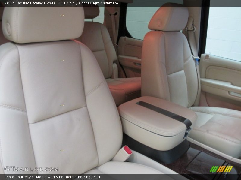 Blue Chip / Cocoa/Light Cashmere 2007 Cadillac Escalade AWD