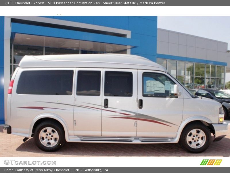 Sheer Silver Metallic / Medium Pewter 2012 Chevrolet Express 1500 Passenger Conversion Van