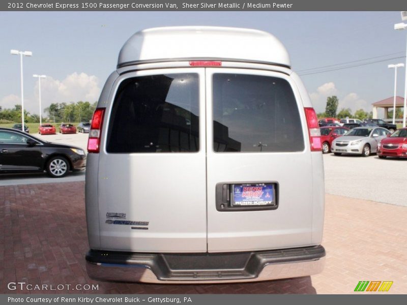 Sheer Silver Metallic / Medium Pewter 2012 Chevrolet Express 1500 Passenger Conversion Van