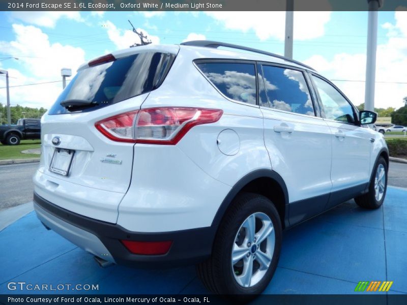Oxford White / Medium Light Stone 2014 Ford Escape SE 1.6L EcoBoost