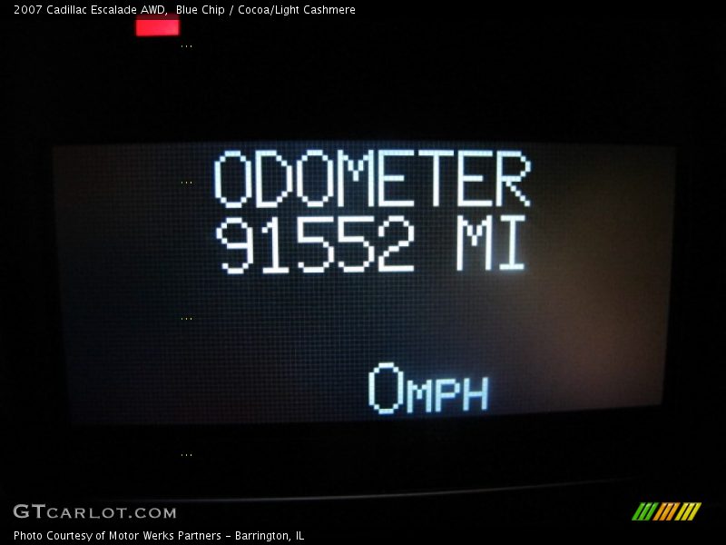 Blue Chip / Cocoa/Light Cashmere 2007 Cadillac Escalade AWD