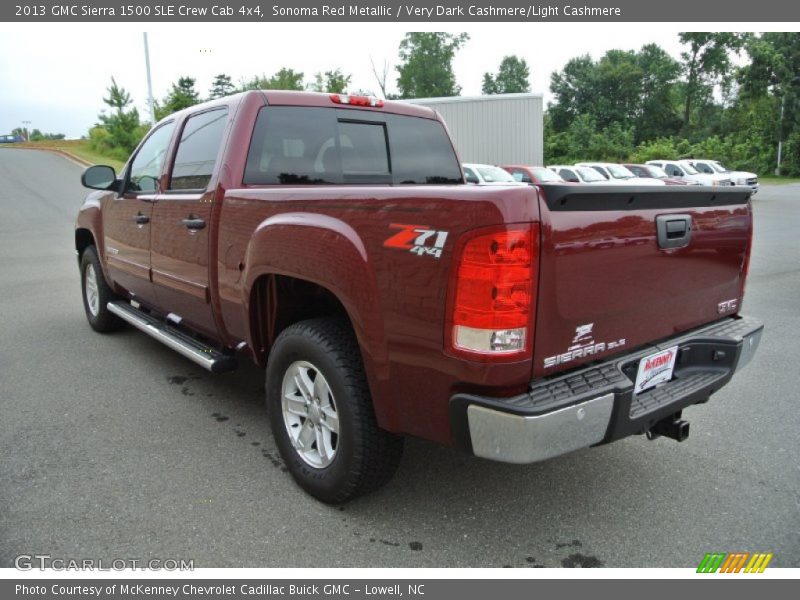 Sonoma Red Metallic / Very Dark Cashmere/Light Cashmere 2013 GMC Sierra 1500 SLE Crew Cab 4x4
