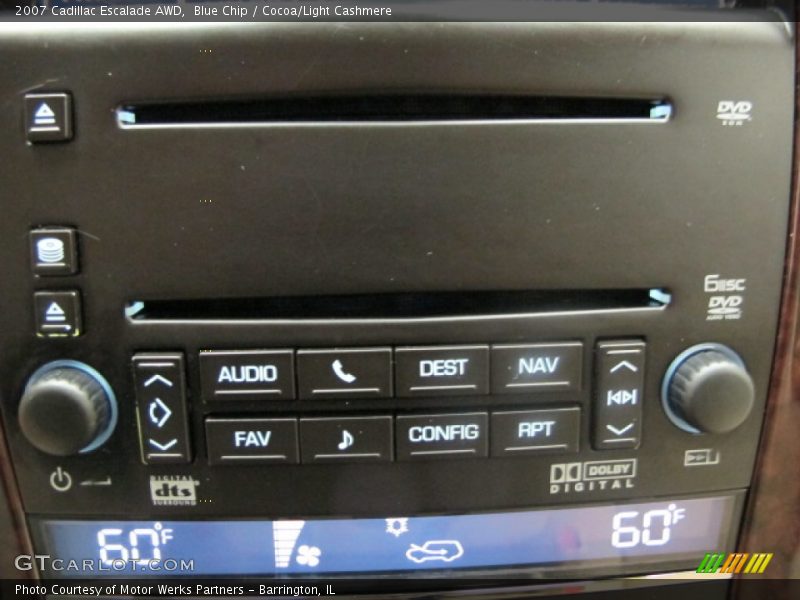 Blue Chip / Cocoa/Light Cashmere 2007 Cadillac Escalade AWD
