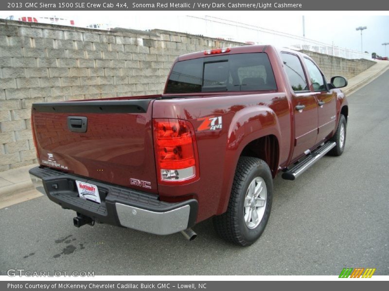Sonoma Red Metallic / Very Dark Cashmere/Light Cashmere 2013 GMC Sierra 1500 SLE Crew Cab 4x4
