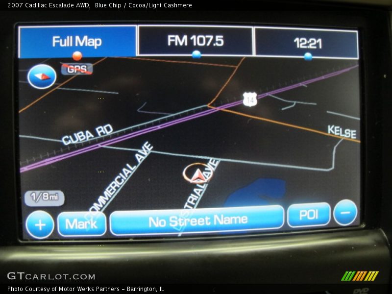 Blue Chip / Cocoa/Light Cashmere 2007 Cadillac Escalade AWD