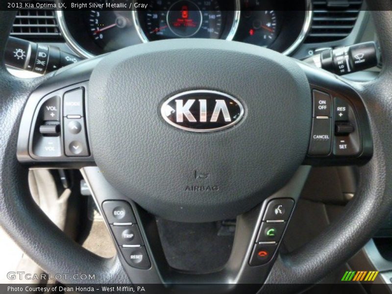 Bright Silver Metallic / Gray 2013 Kia Optima LX