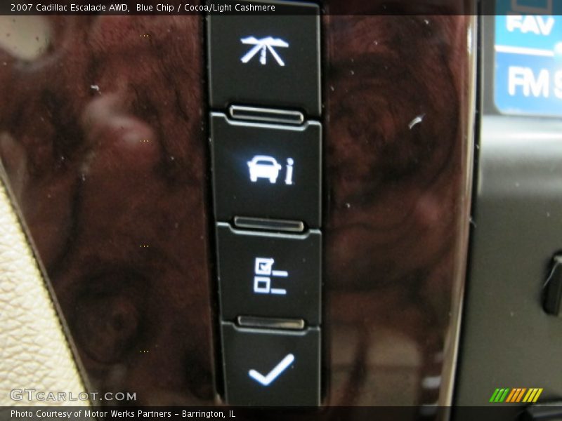 Blue Chip / Cocoa/Light Cashmere 2007 Cadillac Escalade AWD