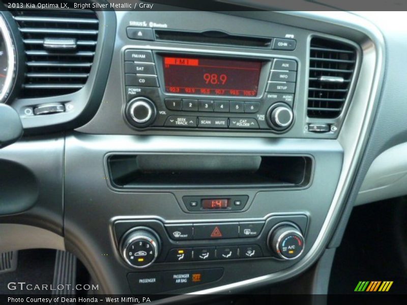 Bright Silver Metallic / Gray 2013 Kia Optima LX