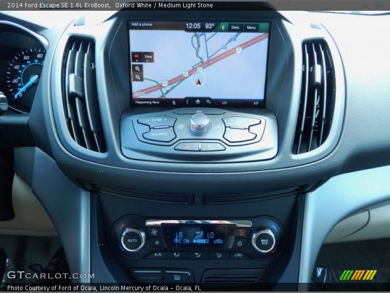 Oxford White / Medium Light Stone 2014 Ford Escape SE 1.6L EcoBoost
