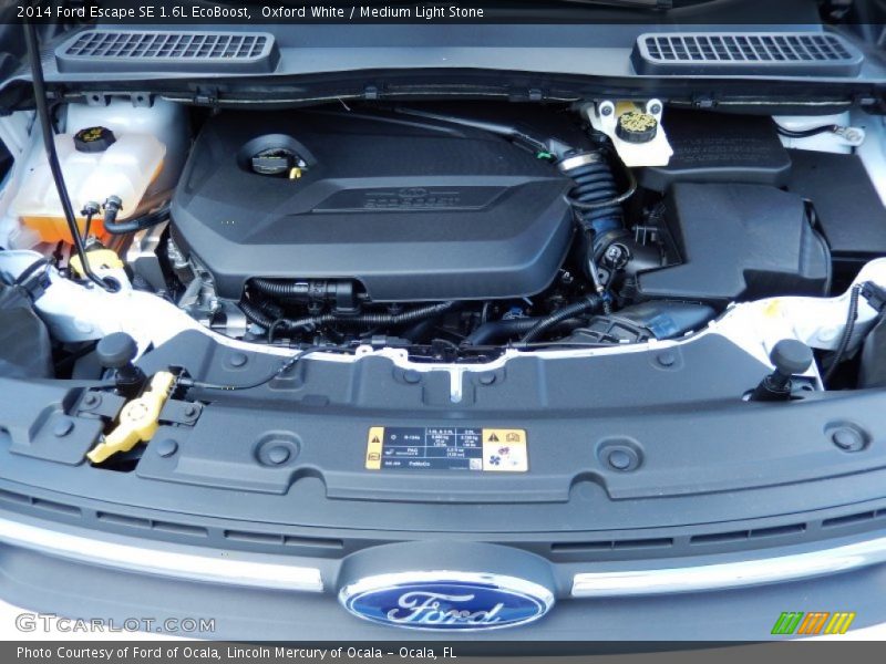 Oxford White / Medium Light Stone 2014 Ford Escape SE 1.6L EcoBoost