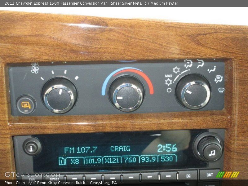 Controls of 2012 Express 1500 Passenger Conversion Van