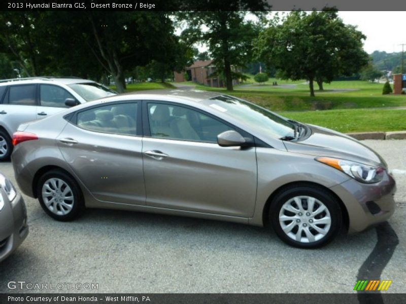 Desert Bronze / Beige 2013 Hyundai Elantra GLS