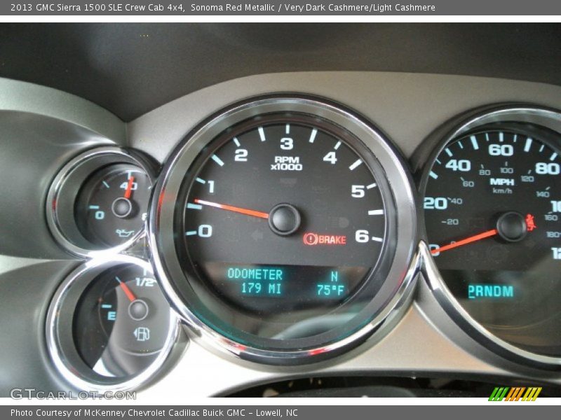 Sonoma Red Metallic / Very Dark Cashmere/Light Cashmere 2013 GMC Sierra 1500 SLE Crew Cab 4x4