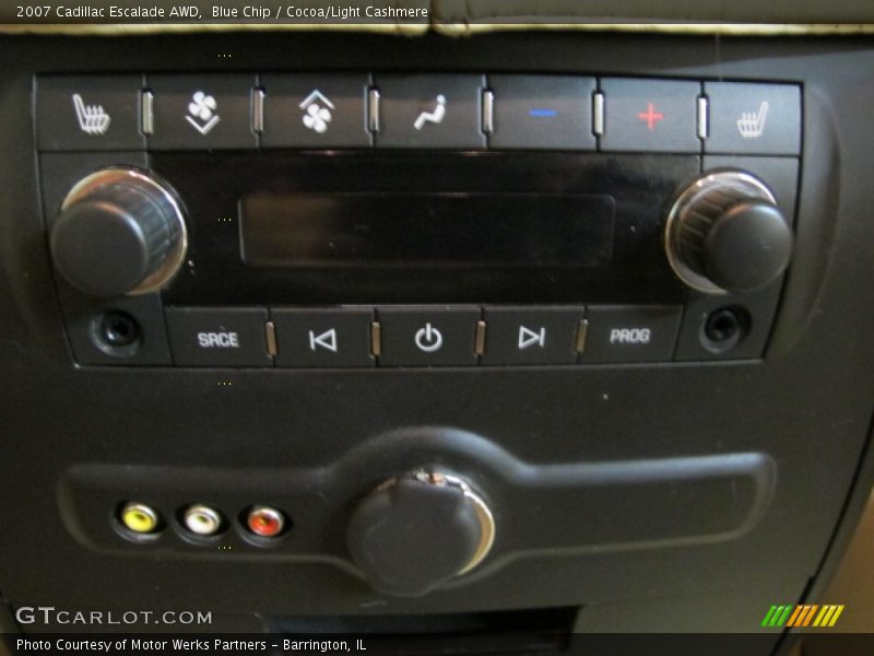 Blue Chip / Cocoa/Light Cashmere 2007 Cadillac Escalade AWD