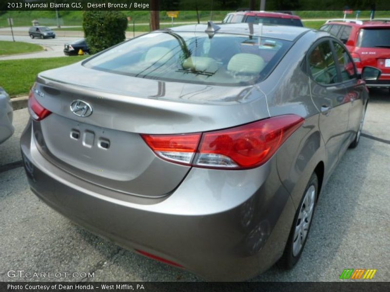 Desert Bronze / Beige 2013 Hyundai Elantra GLS