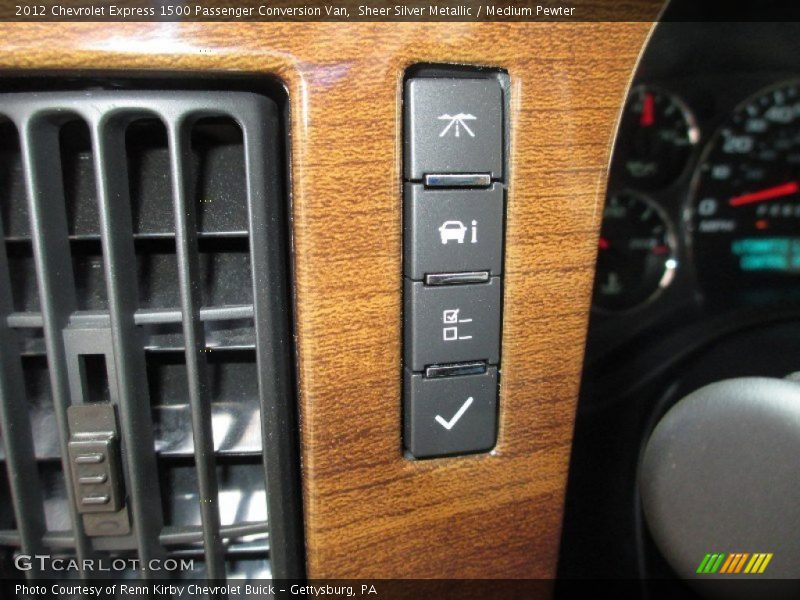 Controls of 2012 Express 1500 Passenger Conversion Van