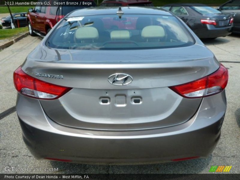 Desert Bronze / Beige 2013 Hyundai Elantra GLS