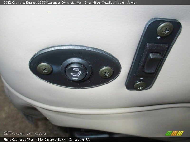 Sheer Silver Metallic / Medium Pewter 2012 Chevrolet Express 1500 Passenger Conversion Van