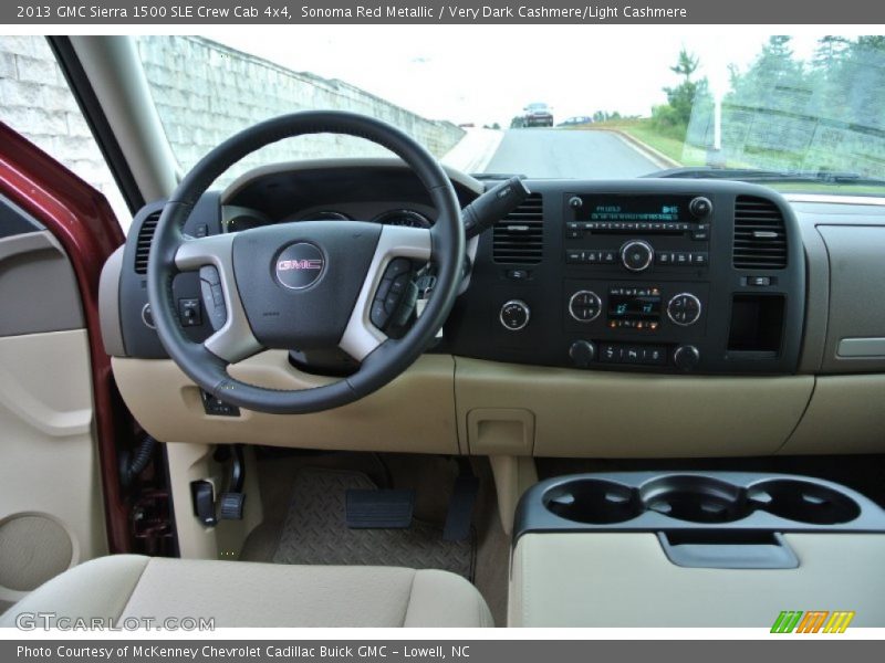 Sonoma Red Metallic / Very Dark Cashmere/Light Cashmere 2013 GMC Sierra 1500 SLE Crew Cab 4x4