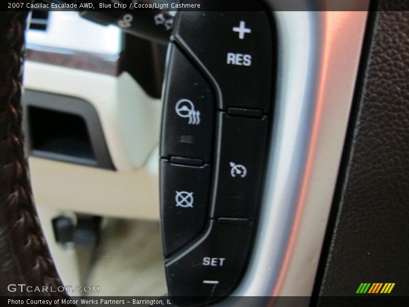 Blue Chip / Cocoa/Light Cashmere 2007 Cadillac Escalade AWD