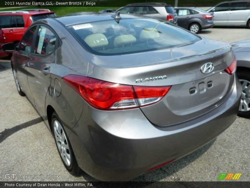 Desert Bronze / Beige 2013 Hyundai Elantra GLS