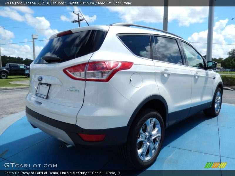 White Platinum / Medium Light Stone 2014 Ford Escape SE 2.0L EcoBoost