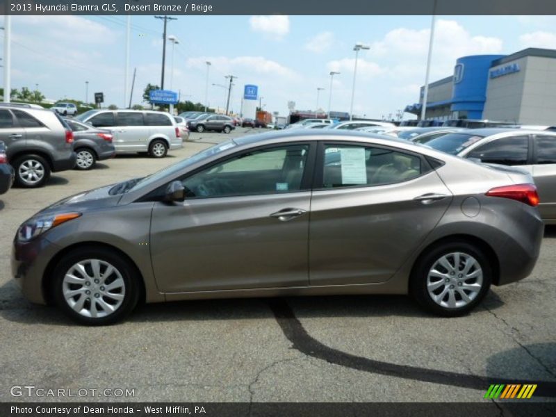 Desert Bronze / Beige 2013 Hyundai Elantra GLS