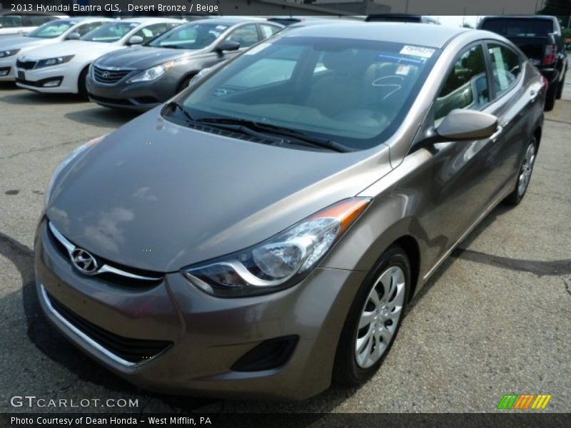 Desert Bronze / Beige 2013 Hyundai Elantra GLS