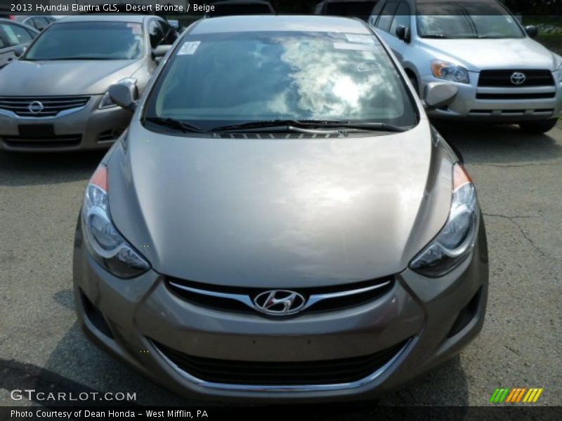 Desert Bronze / Beige 2013 Hyundai Elantra GLS