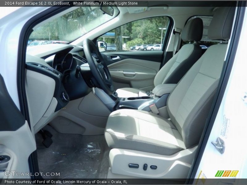 White Platinum / Medium Light Stone 2014 Ford Escape SE 2.0L EcoBoost