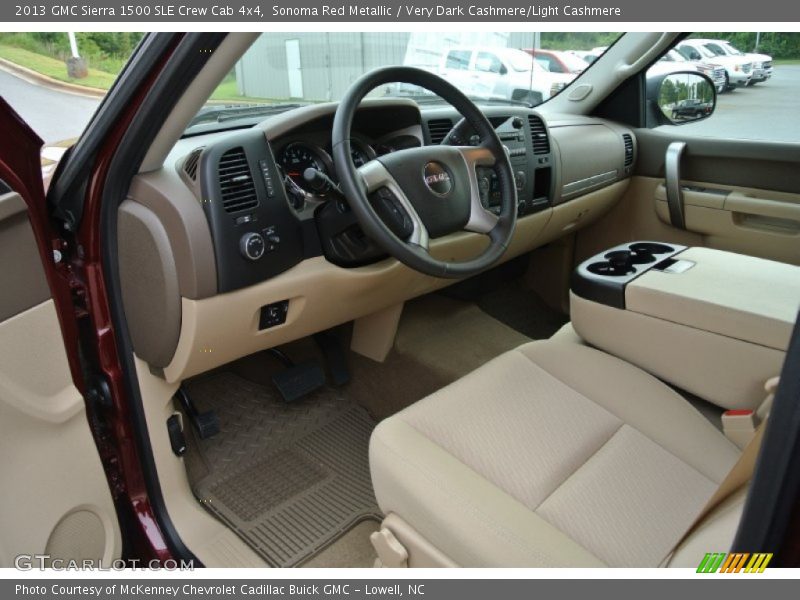 Sonoma Red Metallic / Very Dark Cashmere/Light Cashmere 2013 GMC Sierra 1500 SLE Crew Cab 4x4