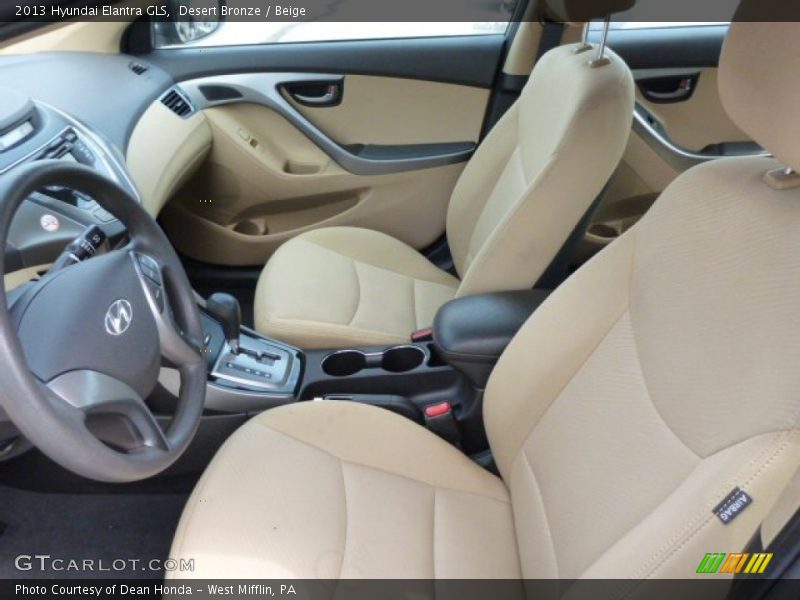 Desert Bronze / Beige 2013 Hyundai Elantra GLS