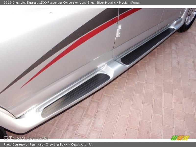 Sheer Silver Metallic / Medium Pewter 2012 Chevrolet Express 1500 Passenger Conversion Van