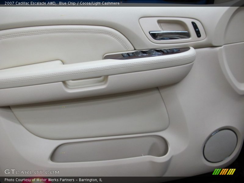 Blue Chip / Cocoa/Light Cashmere 2007 Cadillac Escalade AWD
