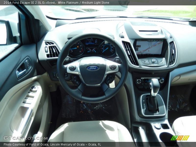 White Platinum / Medium Light Stone 2014 Ford Escape SE 2.0L EcoBoost