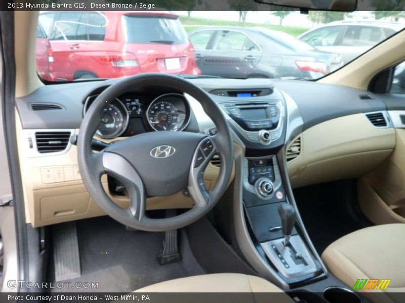 Desert Bronze / Beige 2013 Hyundai Elantra GLS