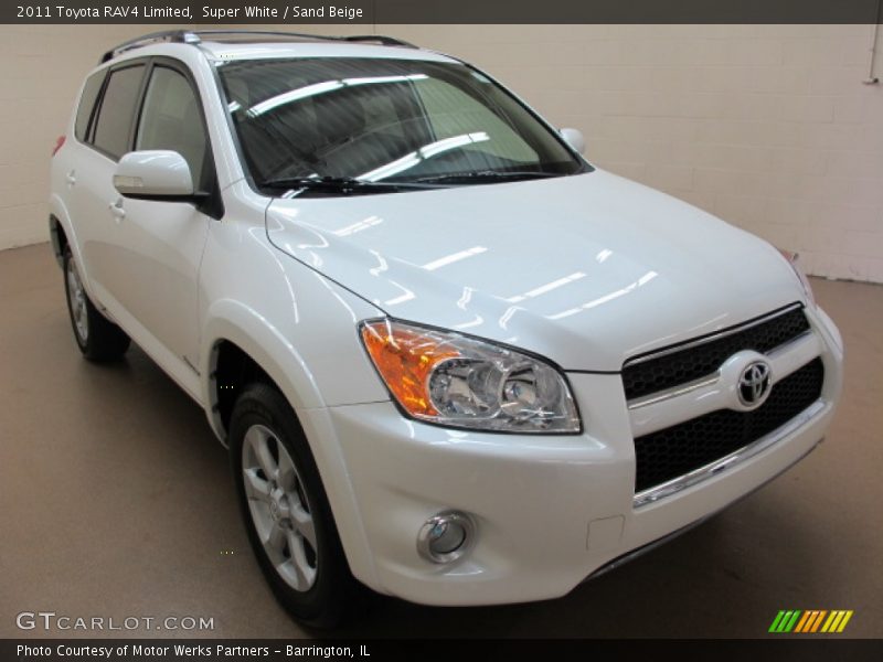 Super White / Sand Beige 2011 Toyota RAV4 Limited