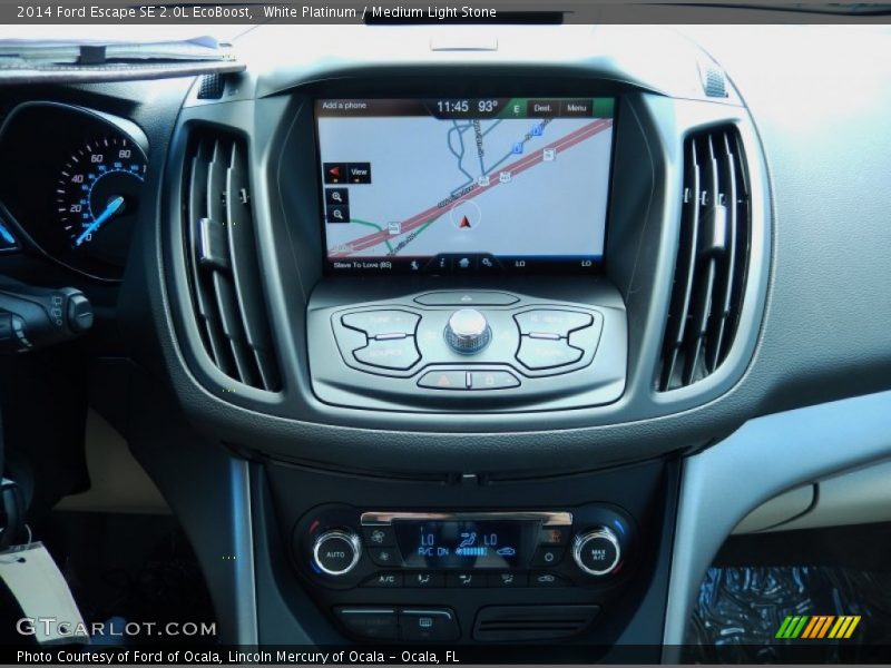 White Platinum / Medium Light Stone 2014 Ford Escape SE 2.0L EcoBoost