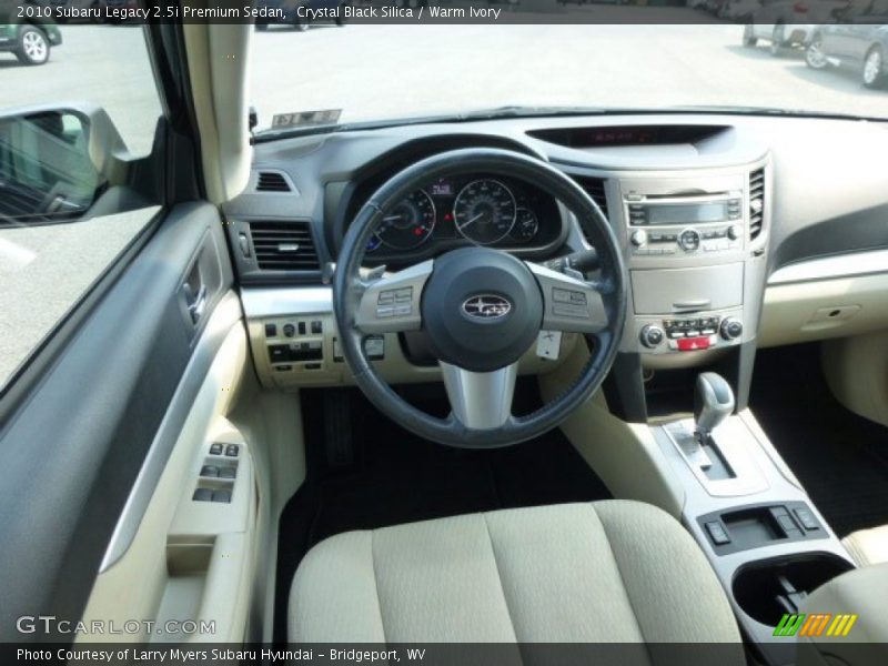 Crystal Black Silica / Warm Ivory 2010 Subaru Legacy 2.5i Premium Sedan