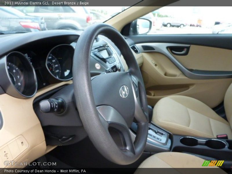 Desert Bronze / Beige 2013 Hyundai Elantra GLS