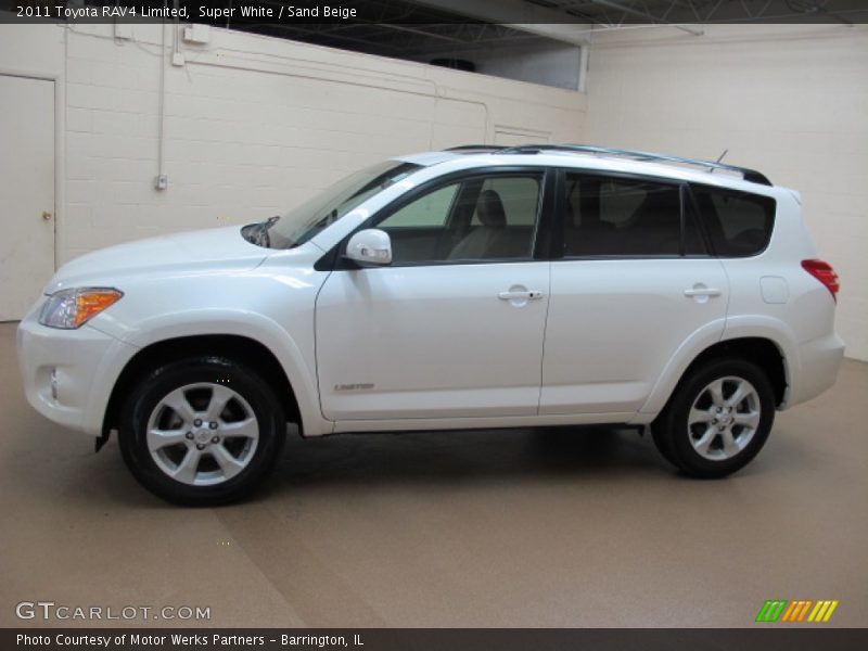 Super White / Sand Beige 2011 Toyota RAV4 Limited