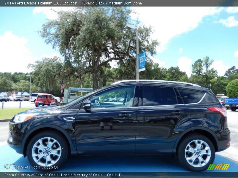 Tuxedo Black / Medium Light Stone 2014 Ford Escape Titanium 1.6L EcoBoost