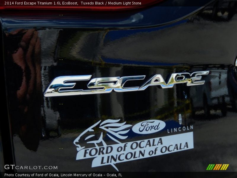 Tuxedo Black / Medium Light Stone 2014 Ford Escape Titanium 1.6L EcoBoost