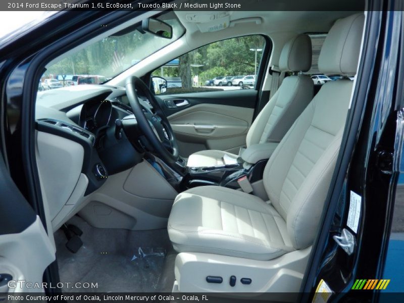 Tuxedo Black / Medium Light Stone 2014 Ford Escape Titanium 1.6L EcoBoost