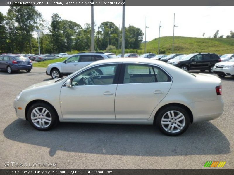 White Gold Metallic / Cornsilk Beige 2010 Volkswagen Jetta TDI Sedan