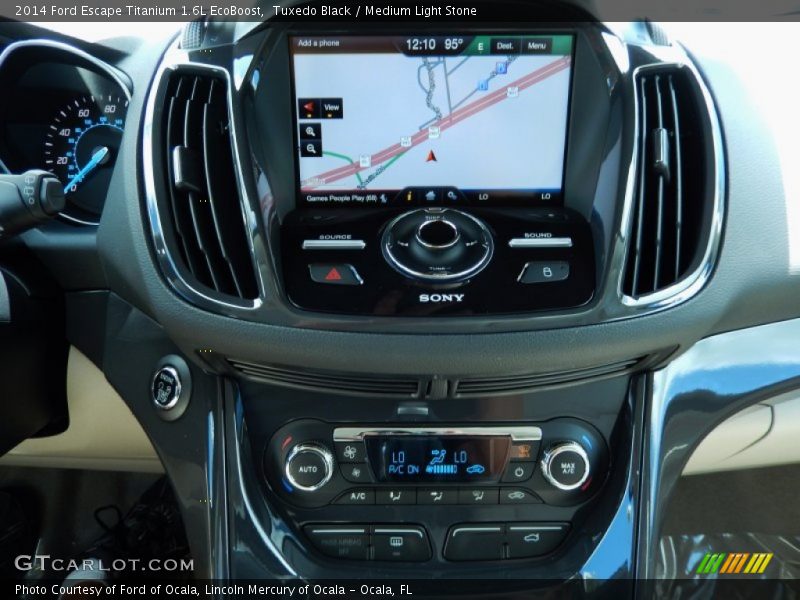 Tuxedo Black / Medium Light Stone 2014 Ford Escape Titanium 1.6L EcoBoost